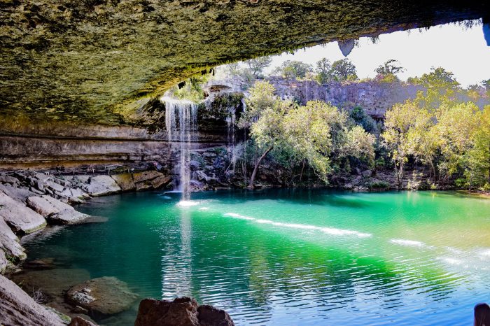 Hidden austin texas waterfalls gems secret south waterfall swimming spots holes pool hamilton tx state park falls places shutterstock usa
